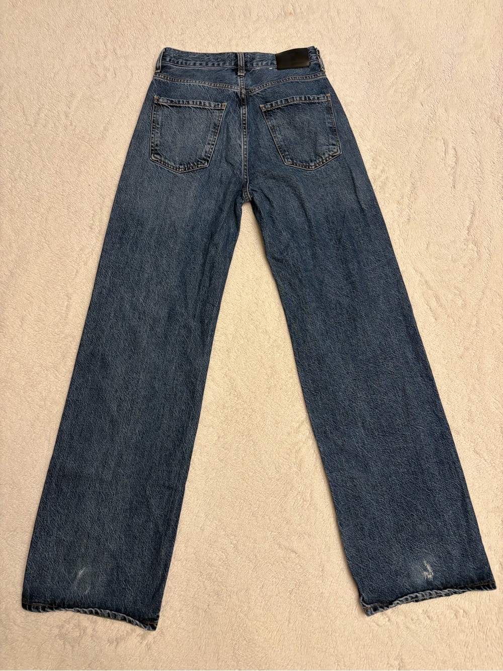 Citizens of Humanity Women Jeans 25 Blue Denim Anina Dark Button Fly Wide Leg - Picture 12 of 16